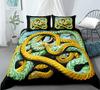 3D Snake Style Print Bedding Set For Bedroom Soft King Size Duvet Cover Bedspreads Comefortable Quilt With Pillowcase Kids Adult