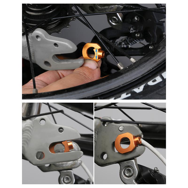 1Pcs Single Speed Bike Chain Tension Adjuster Bicycle Chain Tensioner Folding Fixed Gear Bike Chain Adjuster Bicycle Accessories