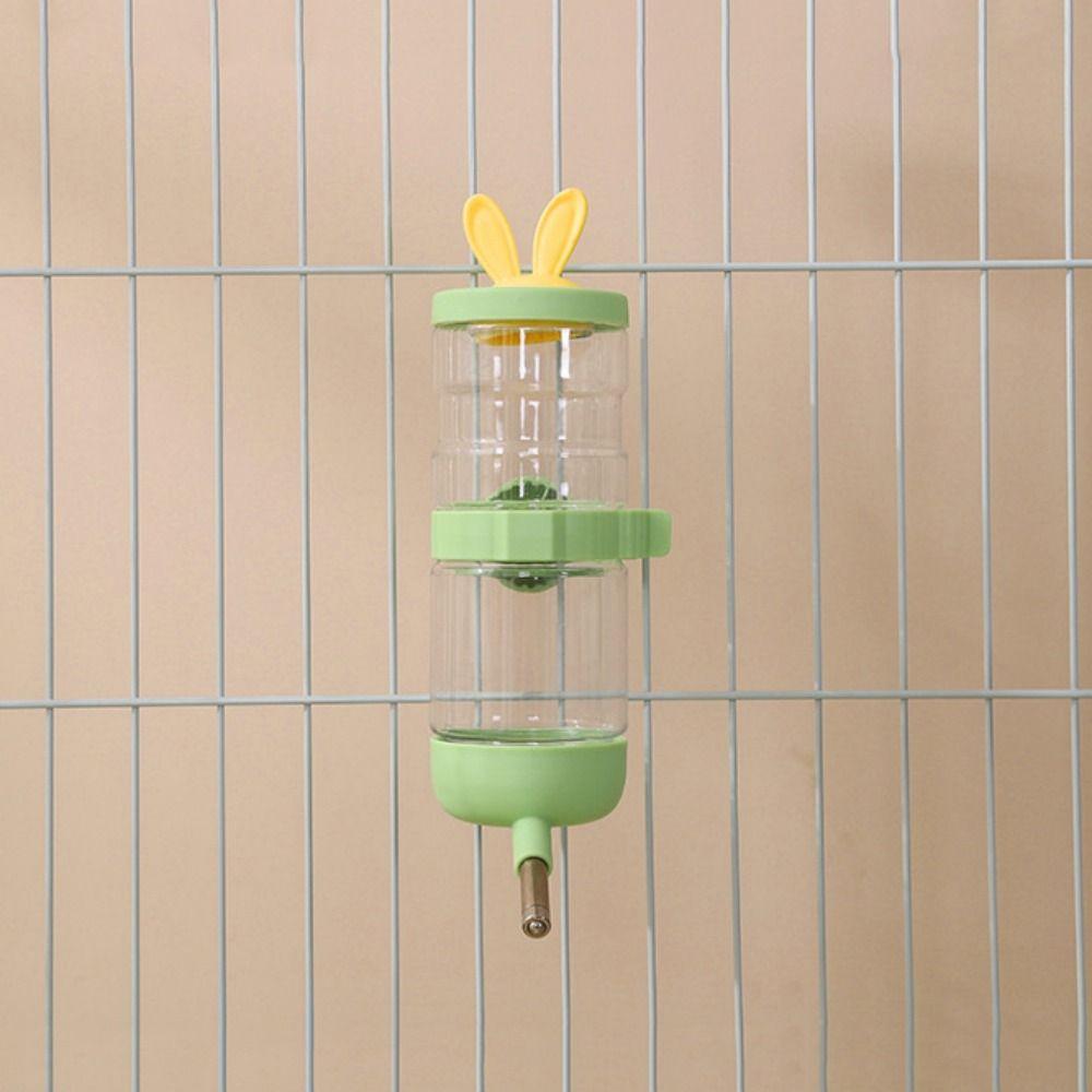 Automatic Rabbit Ears Hanging Water Bottle Rabbit Ears Cover Hamster Water Dispenser  Bunny