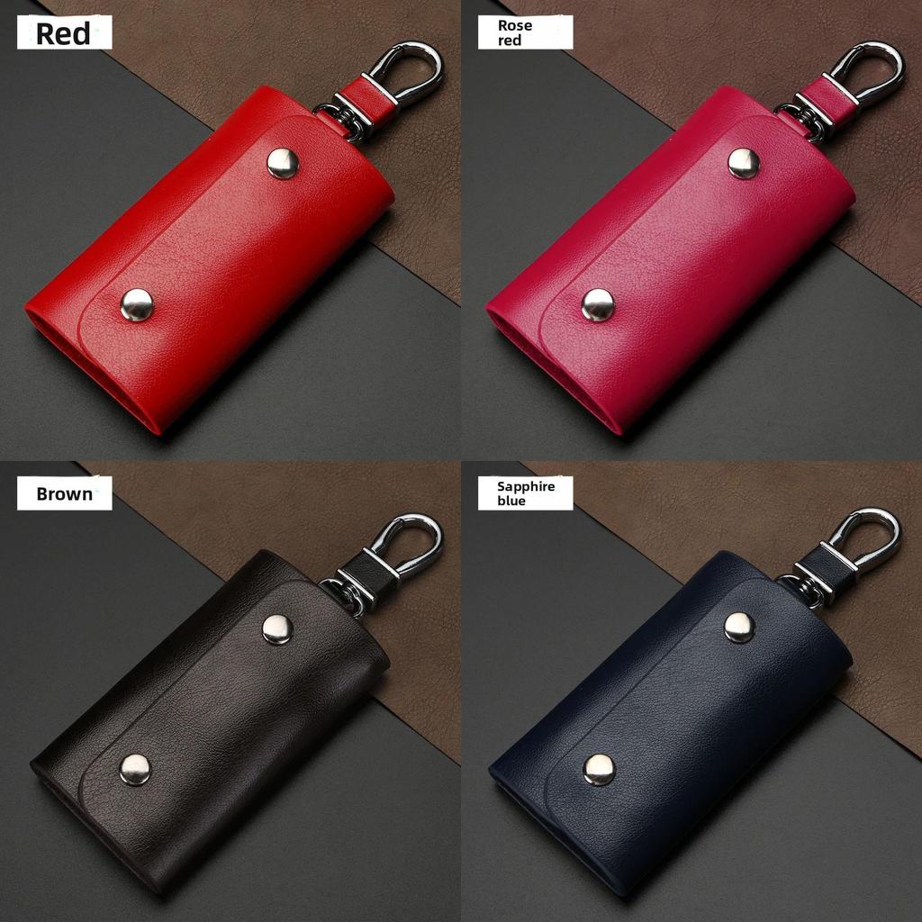 Leather Key Wallet With Chain For Men And Women Daily Use