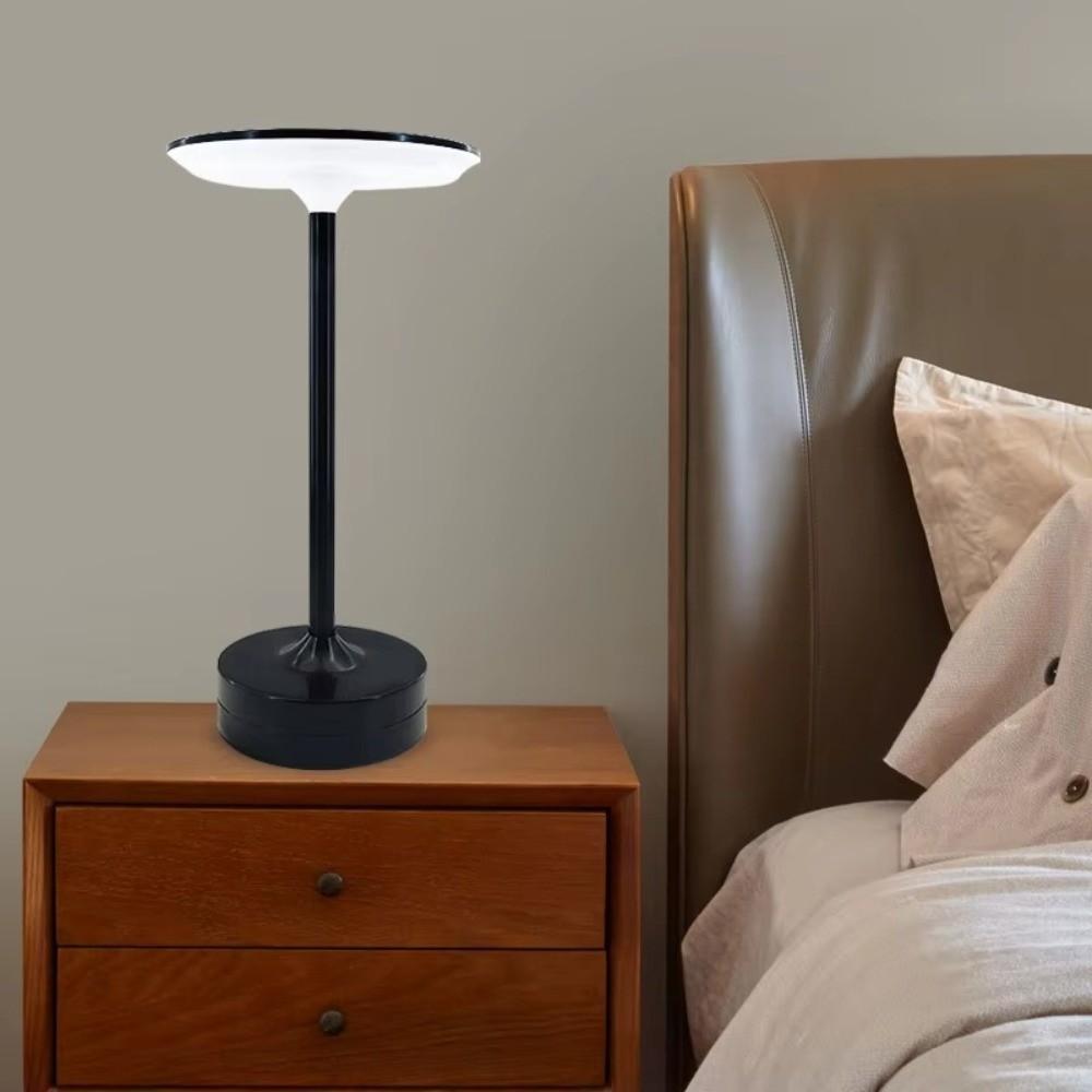 Creative LED Light Source Crystal Lamp Wireless USB Desk Lamp Touch Dimming Metallic Desk Bedside Lamp Home Decor