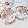 Cute Baby Cradle Shape Doll Baby Bed Lidded Dust-proof Dolls Accessories Storage Container Multifunctional for Labubu