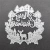 1PC Merry Christmas Cutting Die Scrapbooking Stencil Template for DIY Embossing Paper Cut Frame