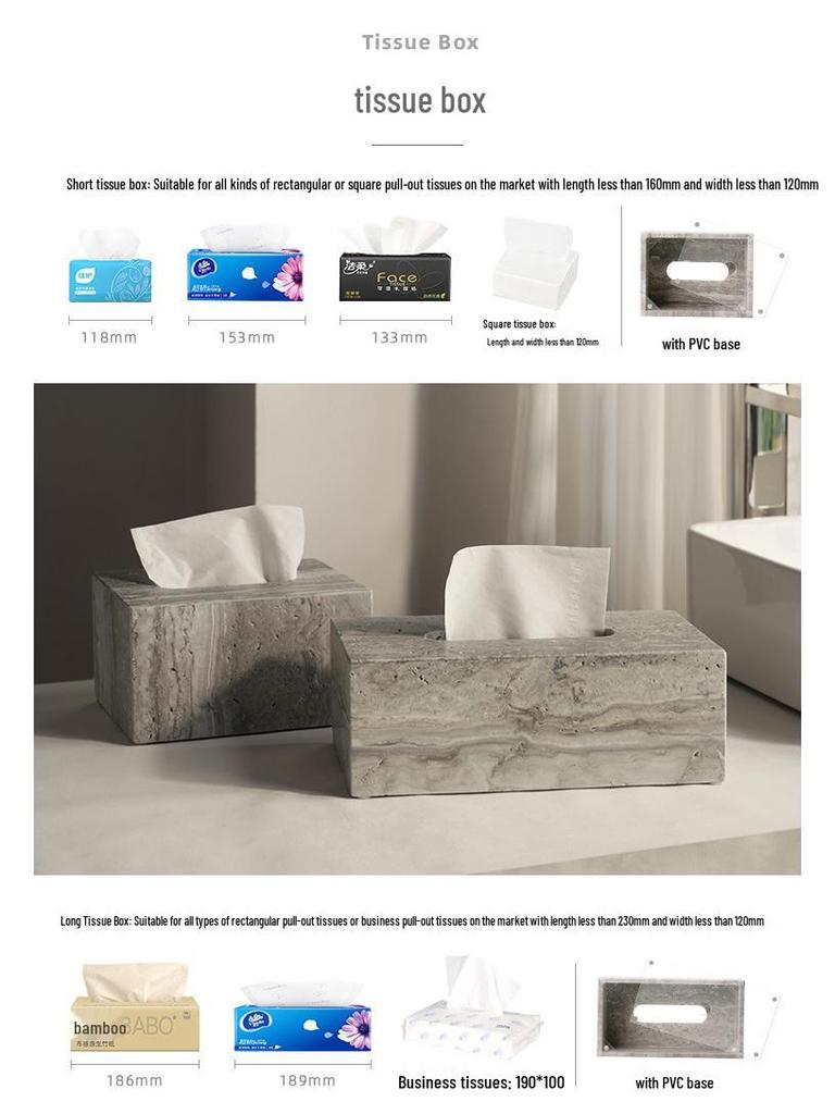 Set da Bagno Travertino Grigio Argento Wabi-Sabi: Vassoio e Decorazione per Lavabo.