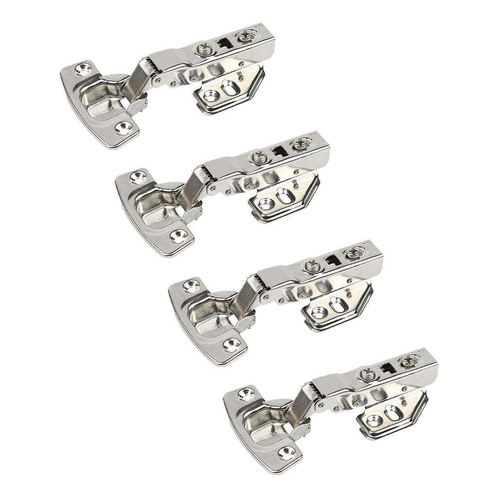 4PCS Hydraulic Hinges Metal Spring Soft Close Hinge 304 Stainless Steel Hinge for Cupboard Cabinet