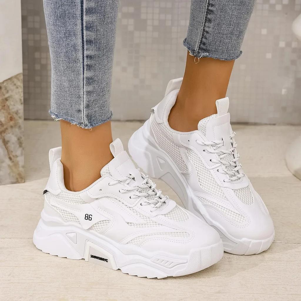 Summer Women Platform Shoes Casual Sports Shoes Versatile Soft Bottom Breathable Running Shoes Sneakers Women Zapatos De Mujer