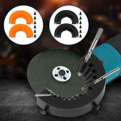 1/2 Pcs Drill Bit Grinding Attachment Plastic Semicircle and Round Design Drill Bit Sharpener Multiple-angle Grinder Attachment