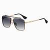 New Gradient Sunglasses For Men Fashion Metal Big Frame Sun Glasses Brand Design Luxury