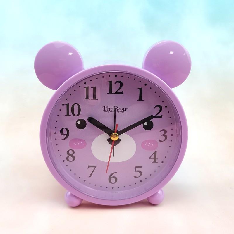 Kids Cartoon Bedside Alarm Clock With Analog And Digital Display For Childrens Room Decor