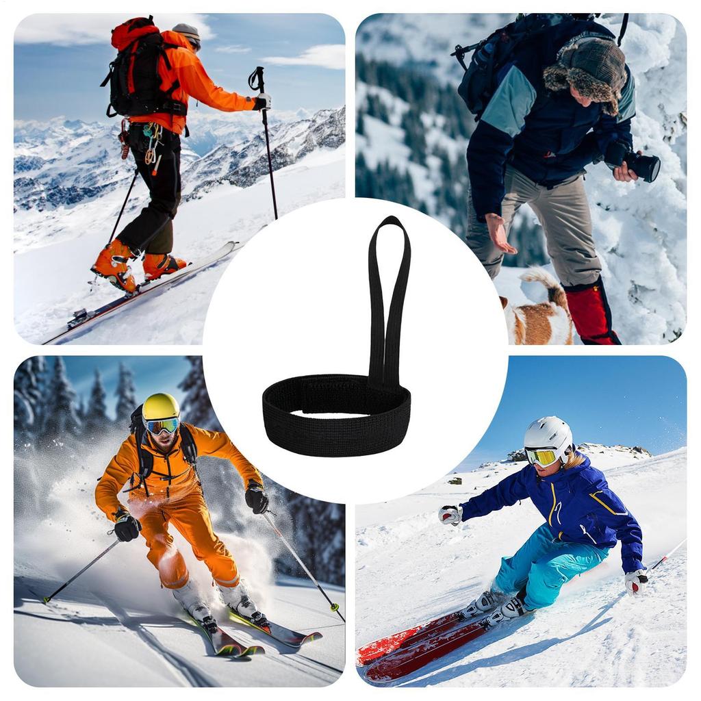 Elastiska handledsband för skid- och snowboardhandskar Justerbar skidhandskesnöre för män och kvinnor Sport Skidhandskens Säkerhetsrem