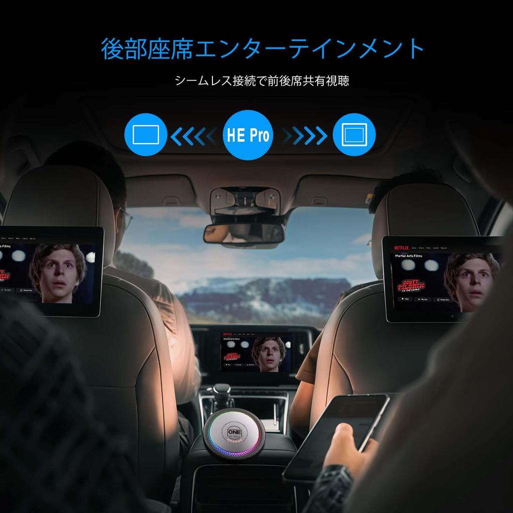 Blossom Commemorative Authentic OneCarStereo Latest CarPlay AI Box He Pro Series with Android OTA HDMI Video Rear Seat Monitor Cable Technical