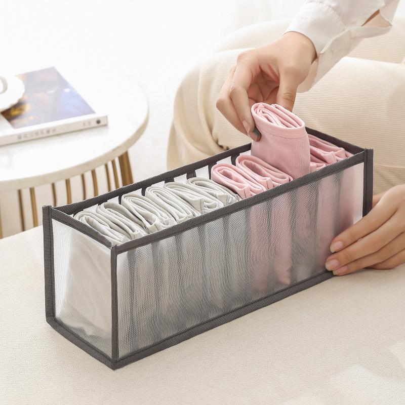 2/3Pcs Underwear Drawer Organizer Storage Box Foldable Closet Organizers Drawer Divider Storage Boxes For Underpants Socks Bra