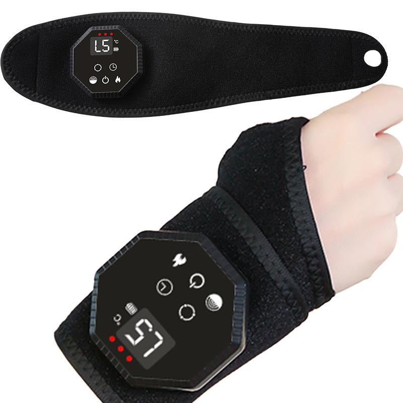 

Электрическая грелка для рук с массажем и поддержкой запястья: Быстрое восстановление Без рук Подарок для облегчения боли при артрите чёрный