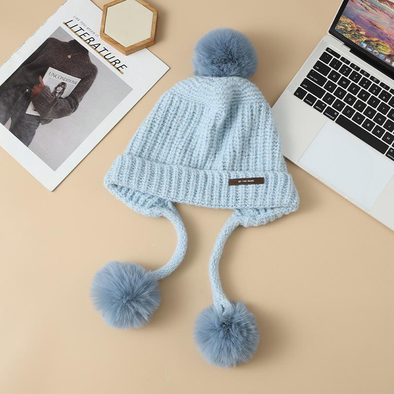 

Универсальная золотая проволочная утолщенная вязаная шерстяная шапка Осень и зима Модная повседневная теплая шапка для улицы, подчеркивающая маленькое лицо average size