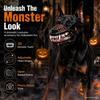 Durable Latex Scary Dog Muzzle Flexible Adjustable Strap Halloween Dog Muzzle 3D Teeth Lifelike Teeth Dogs Mask Party Cosplay 3