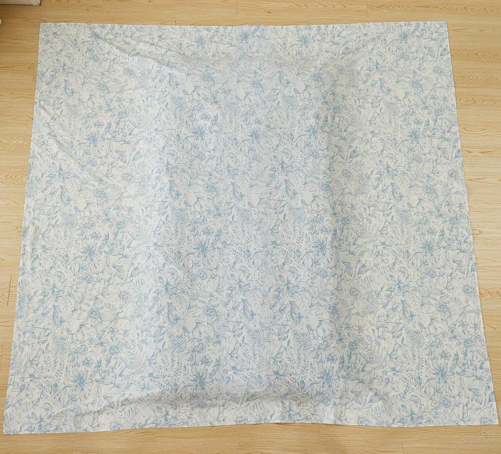 Single Flat Sheet, 150x240cm, 100% Cotton, Dust Mite Resistant, Antibacterial, Leaf Pattern