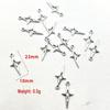 Retro Star Cross Alloy Jewelry: DIY Earrings, Necklaces & Pendants