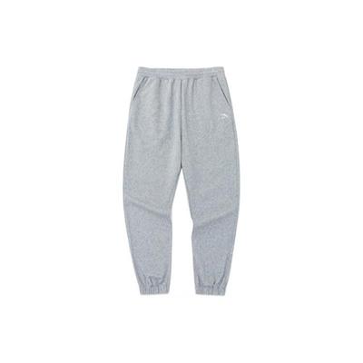 Solid Color Logo Print Sweatpants Women Bottoms Gray 162238317-2