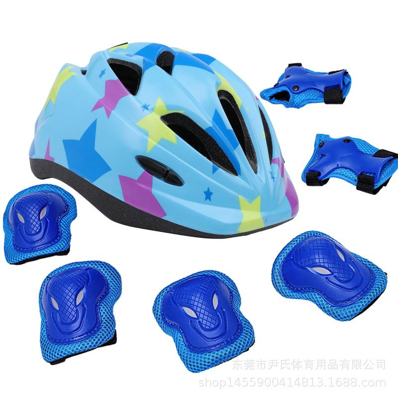 Kids MTB Road Bike Helmets Ultralight Safe Cycling Children Helmet Breathable Head Protector Outdoor Sports Gears Set