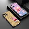 Niedliche Kirby-Handyhülle im Cartoon-Stil, matt, für iPhone 15 Pro, 14 Pro Max, 13, 11, 12 Mini, XS, X, XR, 7, 8 Plus, SE (Rückseite)
