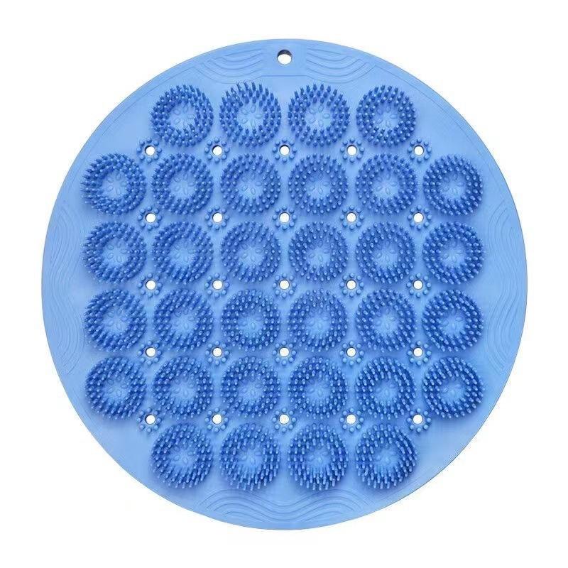 1Pc Back Scrub Bath Brush Suction Cup Non-Slip Foot Massager Pad for Bathroom Shower Deep Cleansing Skin Care