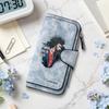 Punk Style PU Long Wallet Multi Card Slot Forever Design Fashionable Punk Pattern Casual Daily Purse