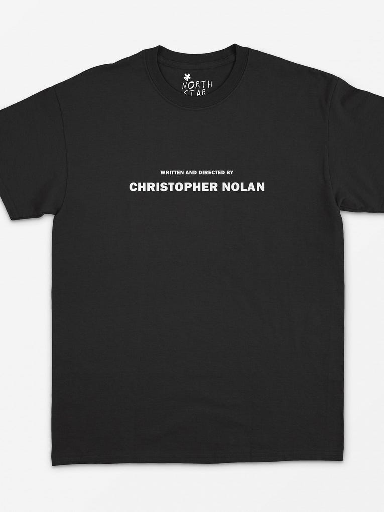 Directed By Christopher Nolan T Shirt Movie T Shirt Film Fan Gift Cinema Vintage Style Scifi Shirt