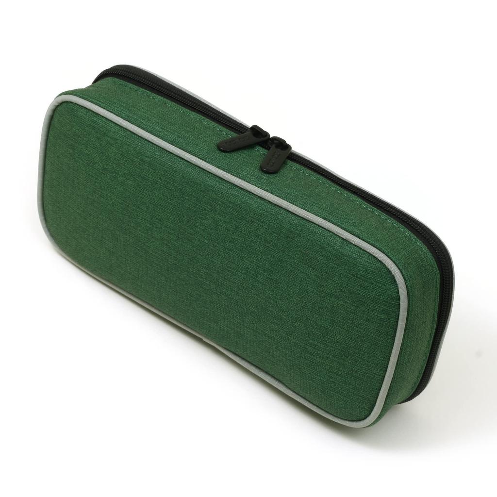 LOONLOON 667 Mellow Pencil Forest Large Elegant Color Case, Green, Capacity, Two-Story Design, Multifunctional, Stylish,