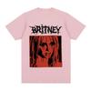 Britney Spears Metal Rock Graficzny T-shirt Damska Moda Hip Hop Koszulki Harajuku Vintage Krótki Rękaw T-shirt