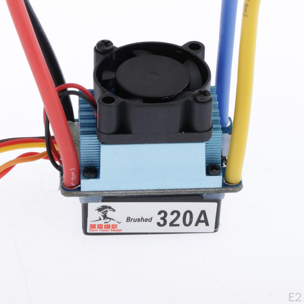 1:10 Remote Control Model Car Waterproof 320A Brushed ESC with 5V/3A BEC