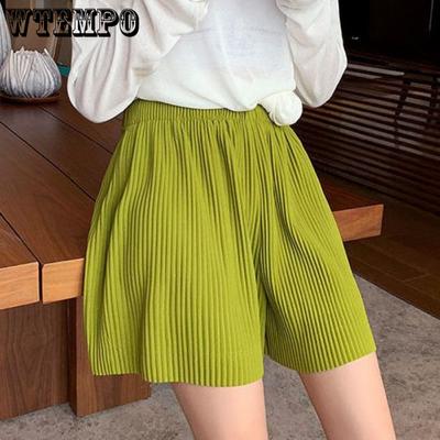 Short de sport Vintage surdimensionné pour femmes, taille haute décontractée, Capris, StreetWear coréen, pantalons amples à jambes larges, Y2k, été