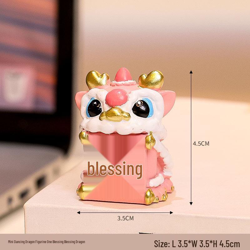 

Фигурка танца льва в стиле Гочао: Новогоднее украшение-дракон и сувенир для стола/дома Standard