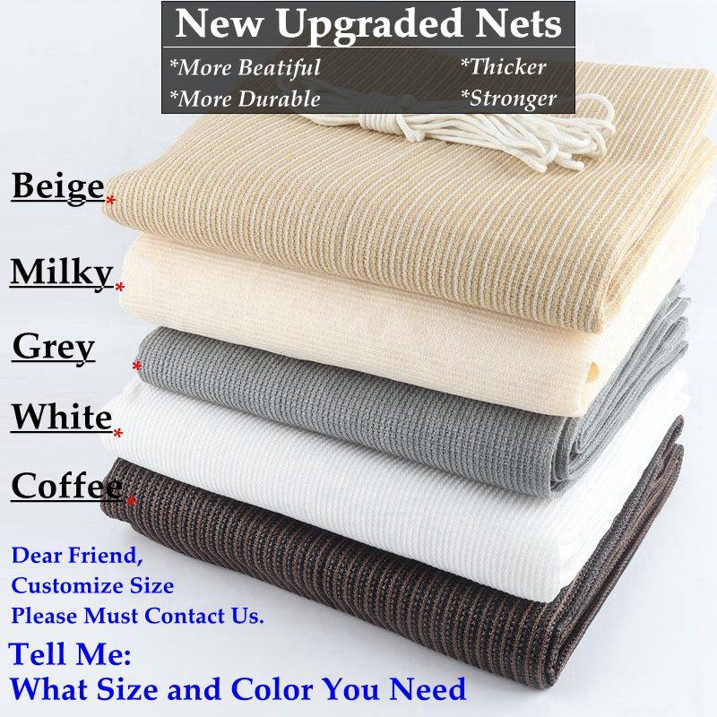 Thicken Beige HDPE Anti-UV Sun Shade Net Home Garden Hotel Balcony Safety Fence Privacy Screen Canopy Shade Sails