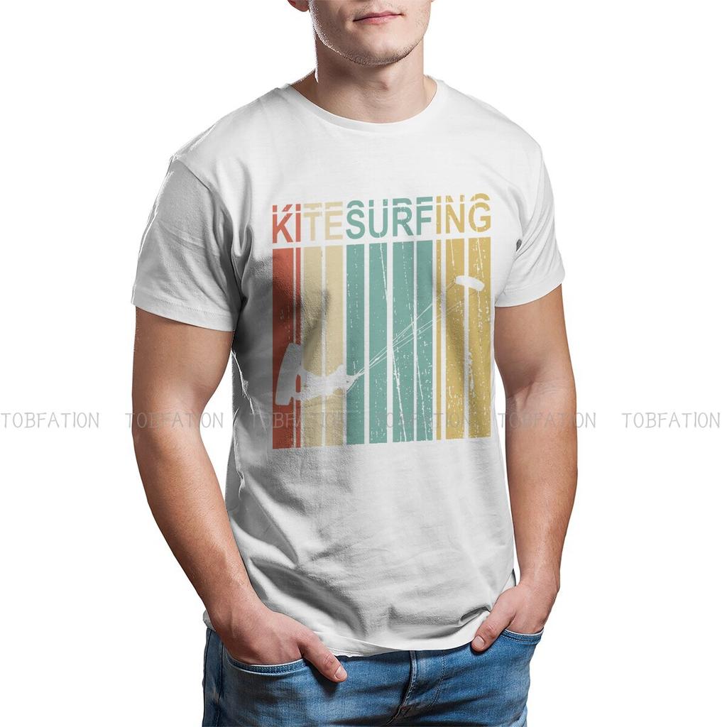 For Ocean Addict Style Polyester TShirt Kitesurfing Kiteboarding Flysurfing Kite Comfortable New Design Graphic  T Shirt