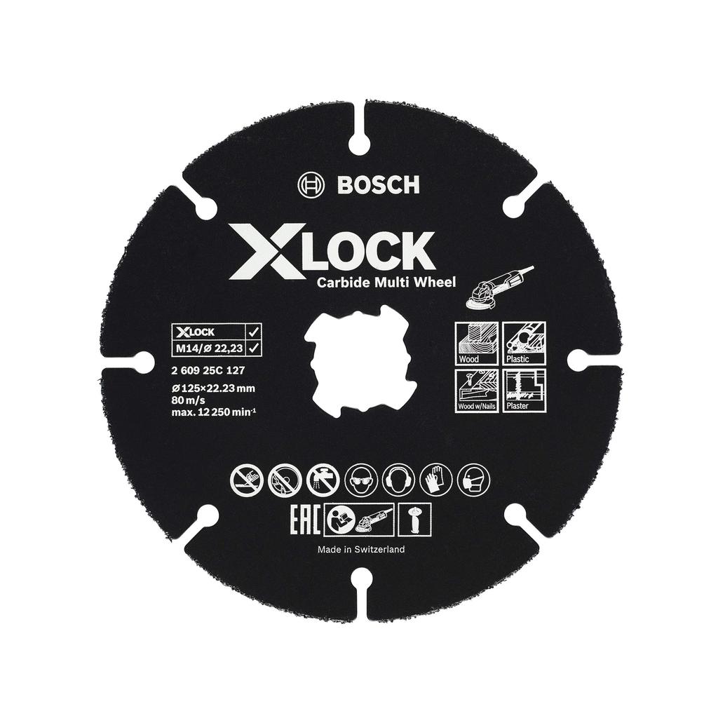 Bosch Professional Carbide 125 Black X-LOCK Multi-Wheel (260925C127)