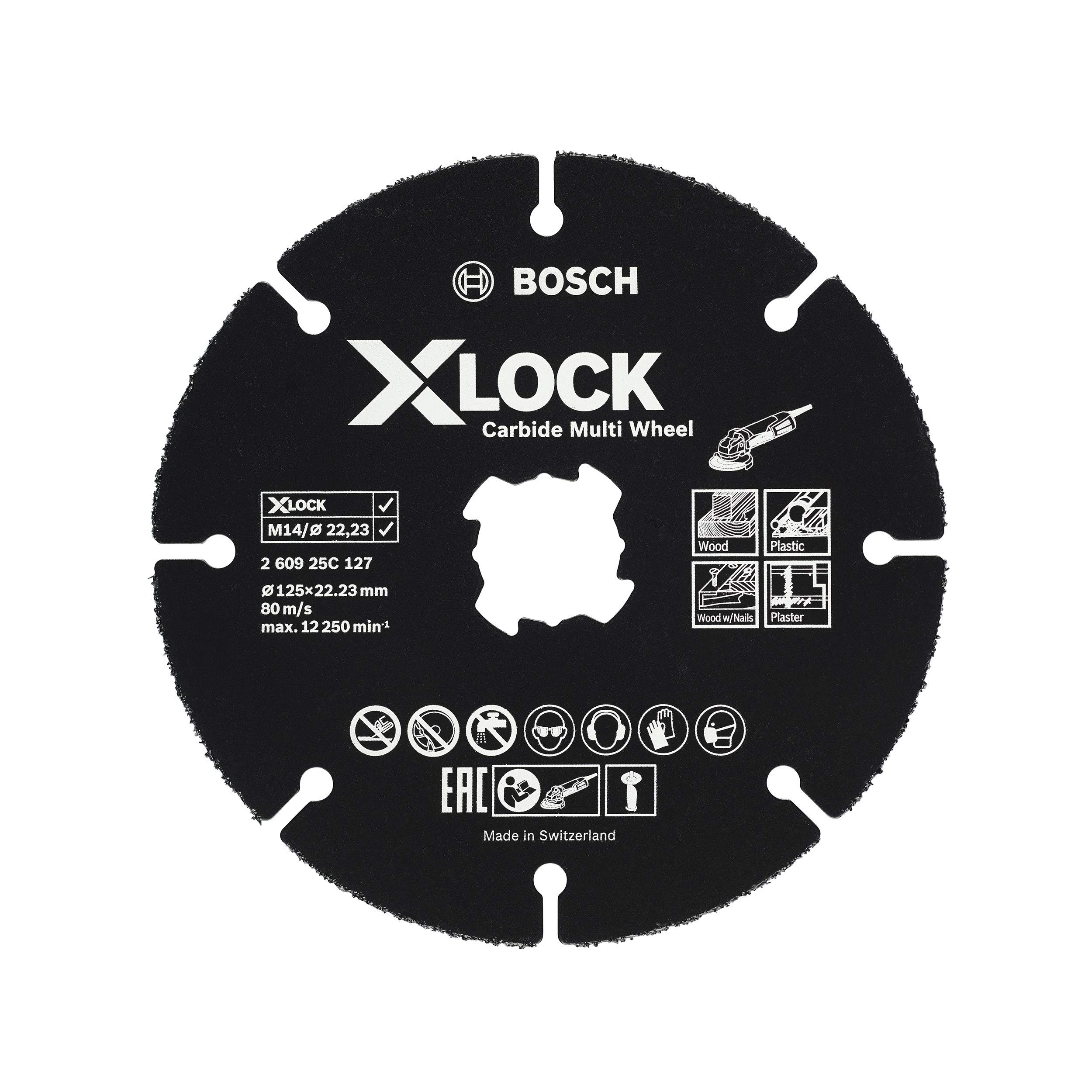 

Bosch Professional Carbide Multi Wheel 125 260925C127 Black X-LOCK чёрный