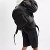 Coach 30 Solid Color Simple Zipper Closure Leather Backpack Large Unisex Backpack Black CV928-BLK