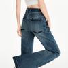 American Spice Girl micro-pull jeans women's new low-rise slim-fitting and thin pants in autumn and winter