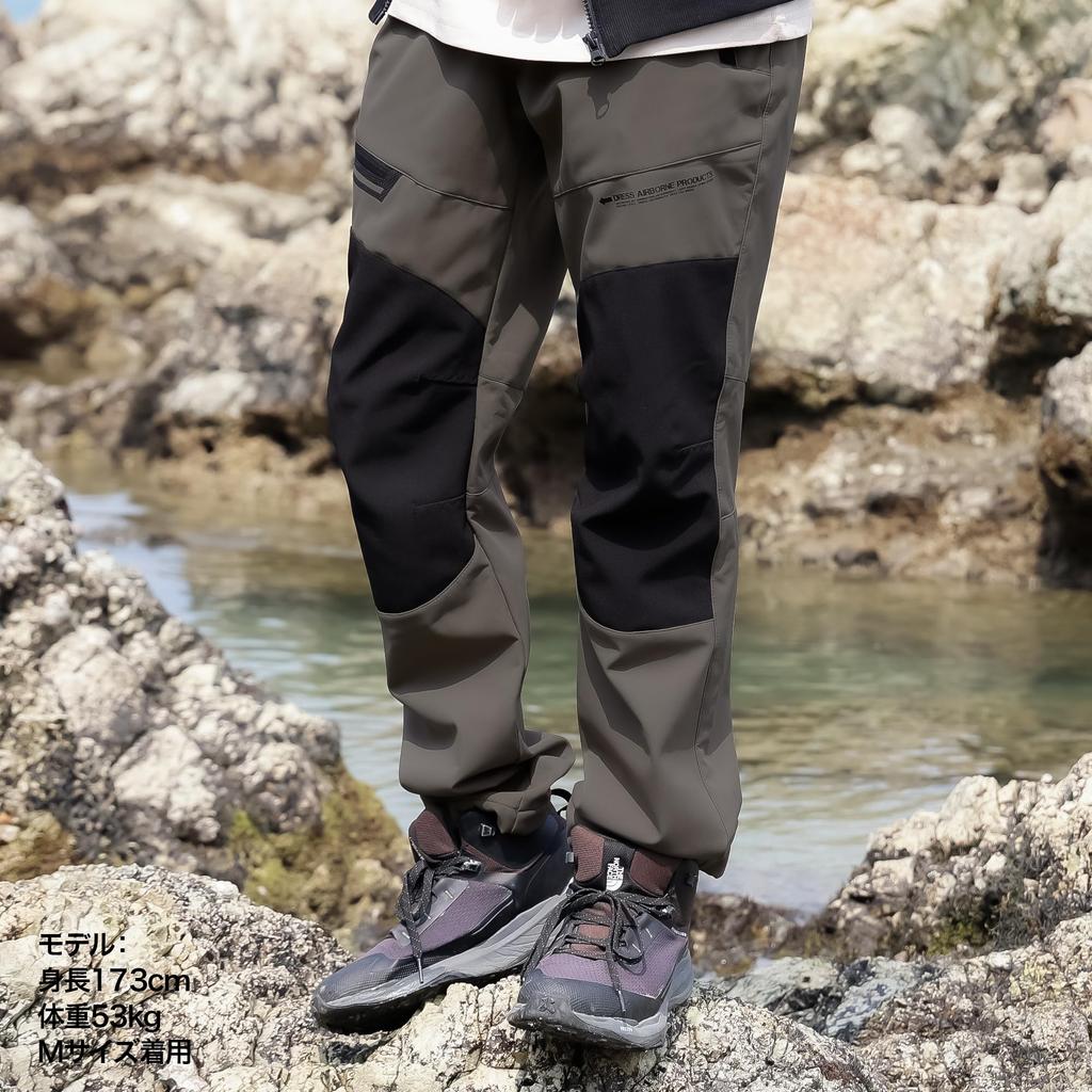 Dress Warm Tactical Pants AIRBORNE Black, Size L, Fishing, Warm, Cold-Proof, Windproof, Down Pants, Plus Sizes, Fishing Wear, Down Pants