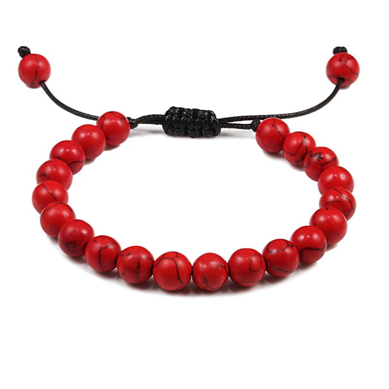 Classic 8MM Tiger Eyes Natural Stone Beads Bracelets for Men Women Bracelet Bangles Braided Rope Handmade Wristband Yoga Jewelry