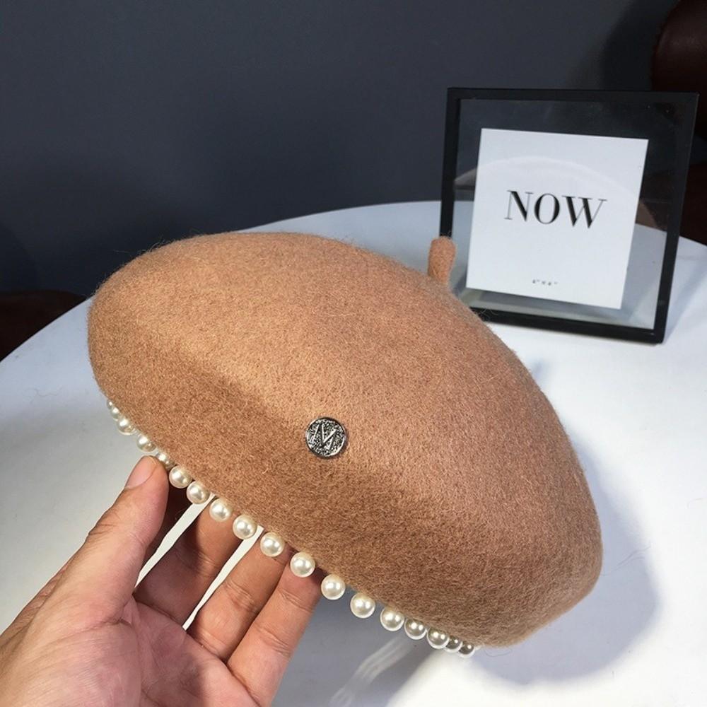Warm Plain Cap Retro French Artist Hat Fashion Winter Wool Berets Hat for Women