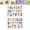 Pegatinas de Tatuajes Temporales de Bluey Bingo Perro Azul Anime Figuras de Acción Dibujo Animado Decoración Pegatinas DIY Juguetes de Cumpleaños para Niños