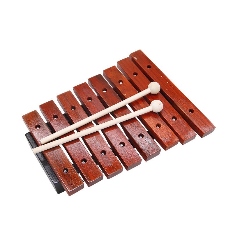 Палисандровый восьмитональный ксилофон: Ударный инструмент для раннего образования, для развития и музыки Орфа.