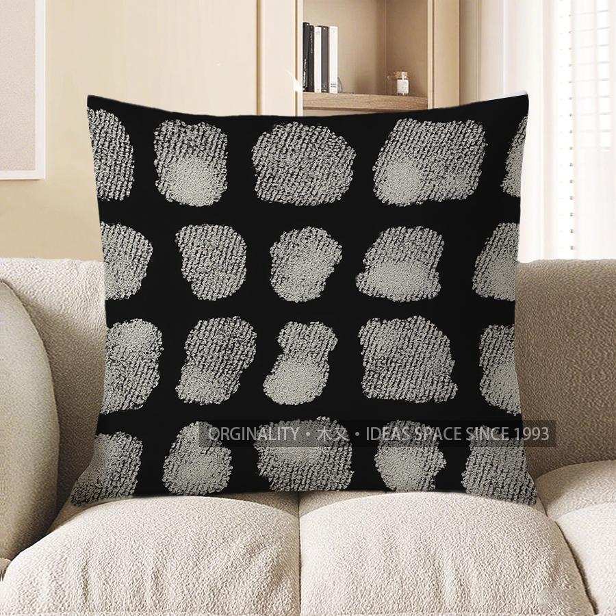 Home Decor Abstract Black Pattern Decorative Throw Pillow Pattern Cushion Cover Suitable For Sofa Bedroom Car Pillow Cover