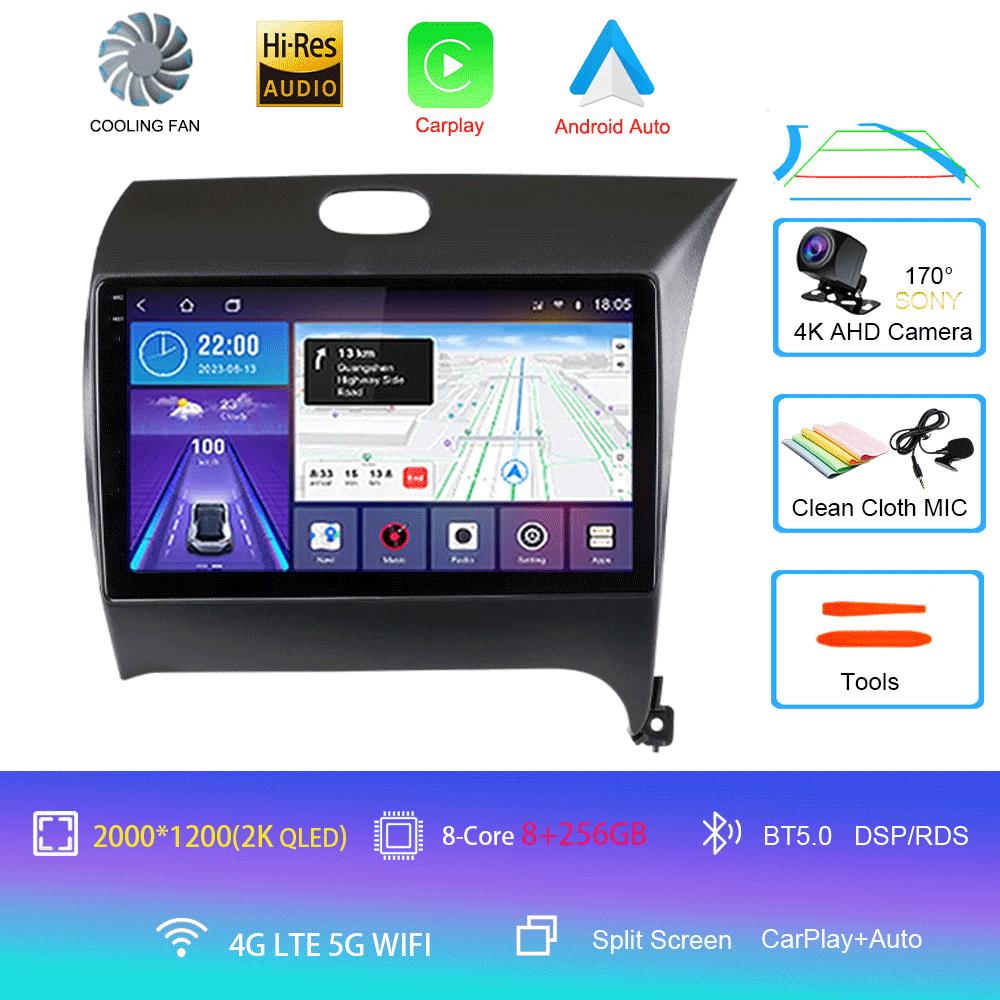 Android14 Carplay Auto Dla KIA K3 CERATO FORTE 3 YD Tuner 2013 2014 2015 2016 2017 Multimedia Samochodowe Radio Odtwarzacz Wideo WIFI+4G DSP