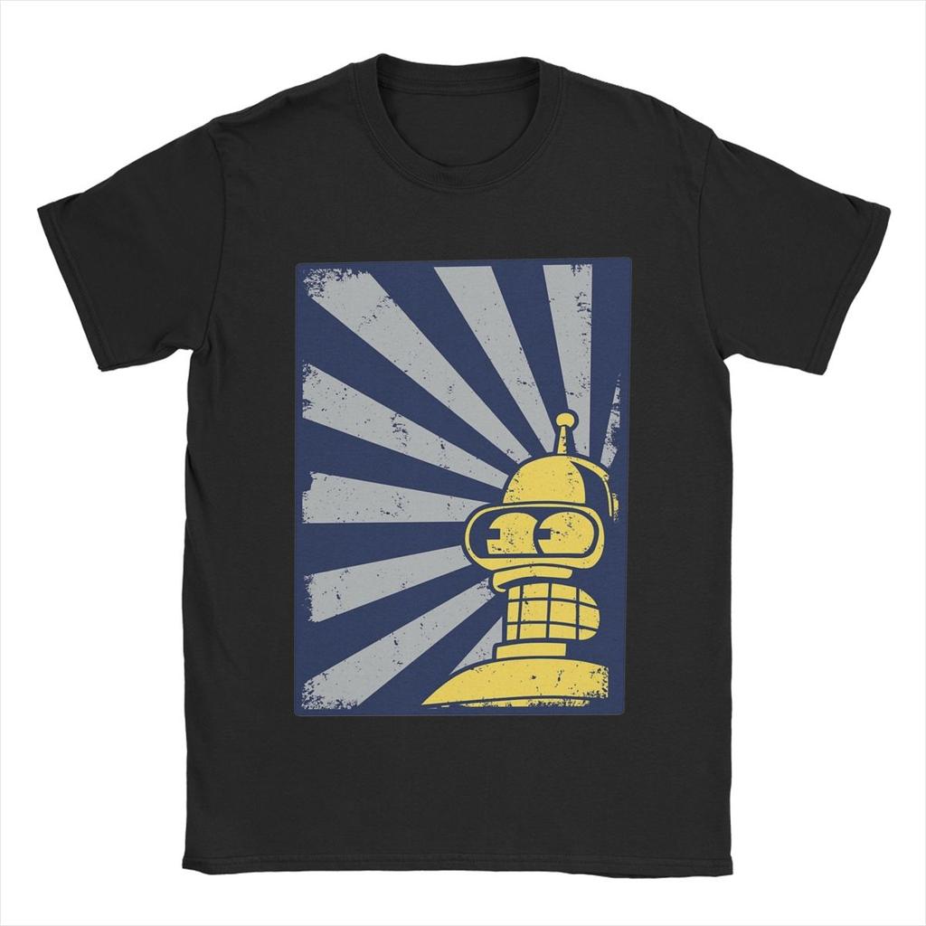 T-shirt Uomo Benders Ray 100% Cotone T-shirt Divertenti Girocollo Manica Corta Abbigliamento Idea Regalo
