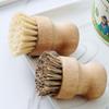 Handheld Cleaning Scrubbers Wooden Handle Scrubbing Brush Dishwashing Brush  for Bowls Plates Pot