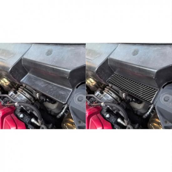 For Chevrolet Corvette C8 20-24 Real Carbon Fiber Car Rear Engine Strip Trim 2X