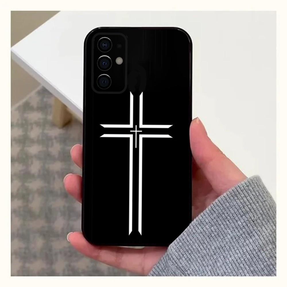 

Bible Jesus Christian Cross Phone Case For Samsung S24,S21,S22,S23,S30,Ultra,S20,Plus,Fe,Lite,Note,10,9,5G Black Soft Cover Samsung S22plus5G