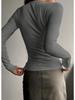 2024 Autumn/Winter Women's Ribbed Slim Knit Cardigan with Buttons - European and American Style.